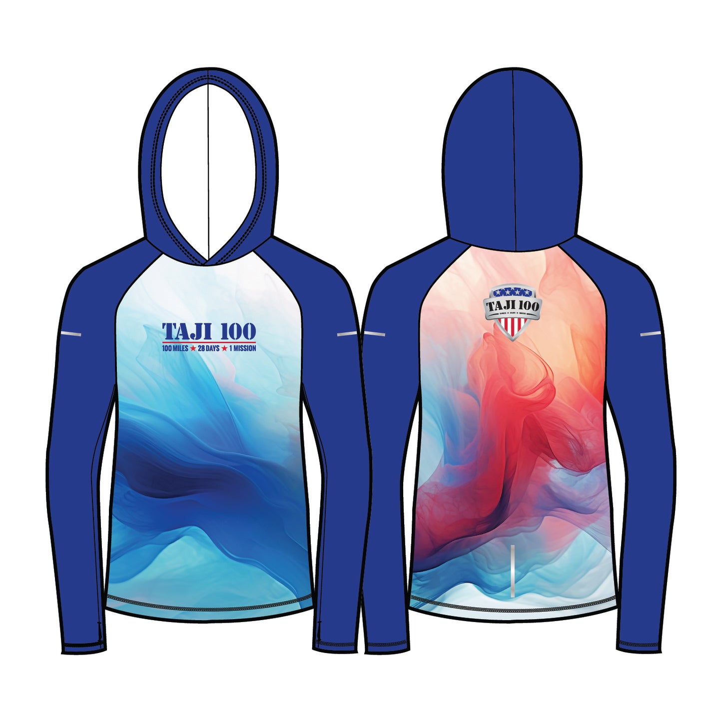 *PRE-ORDER* Men's Taji 100 Base Layer Hoody - Red, White, & Blue