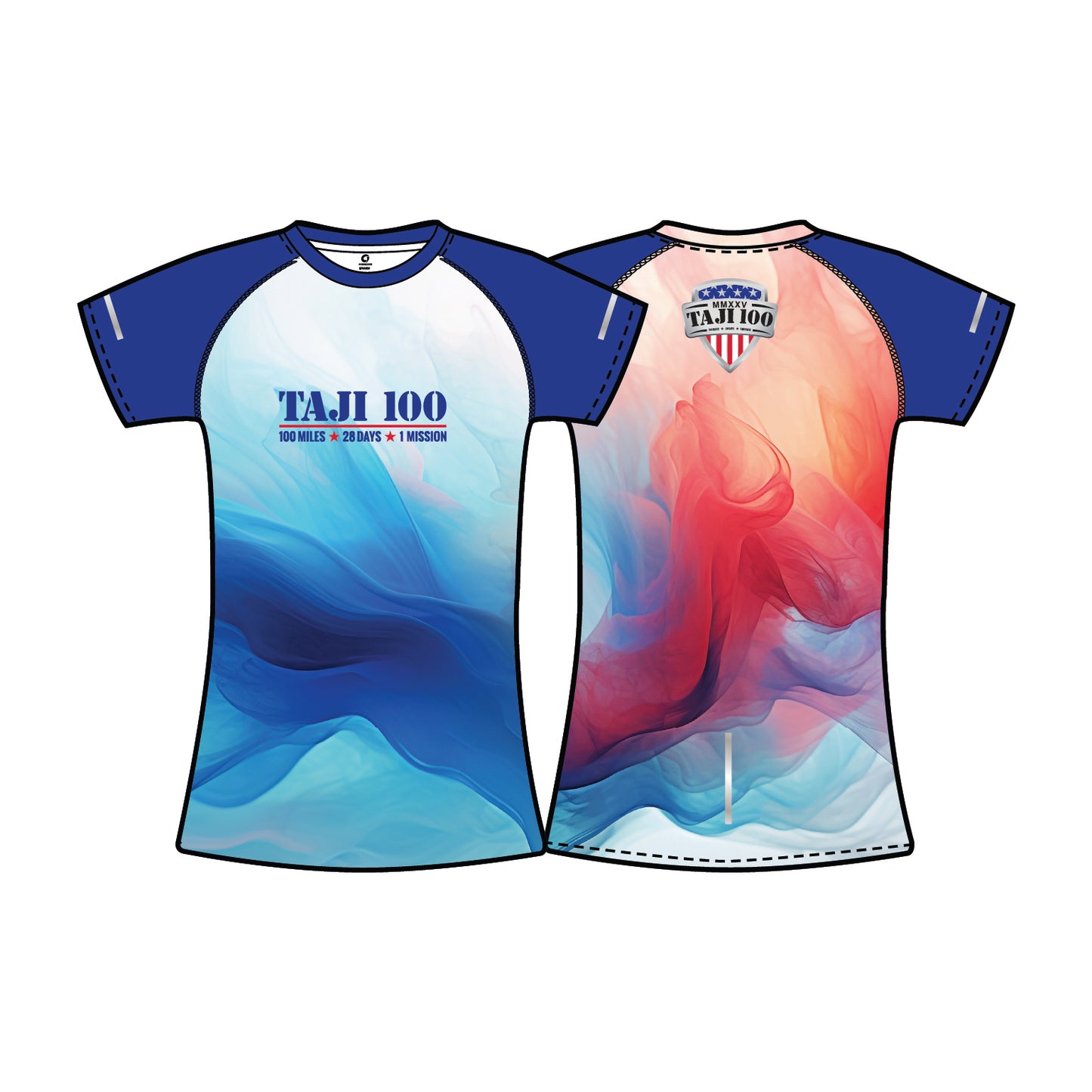 *PRE-ORDER* Women's Taji 100 Performance Tee - Red, White, & Blue