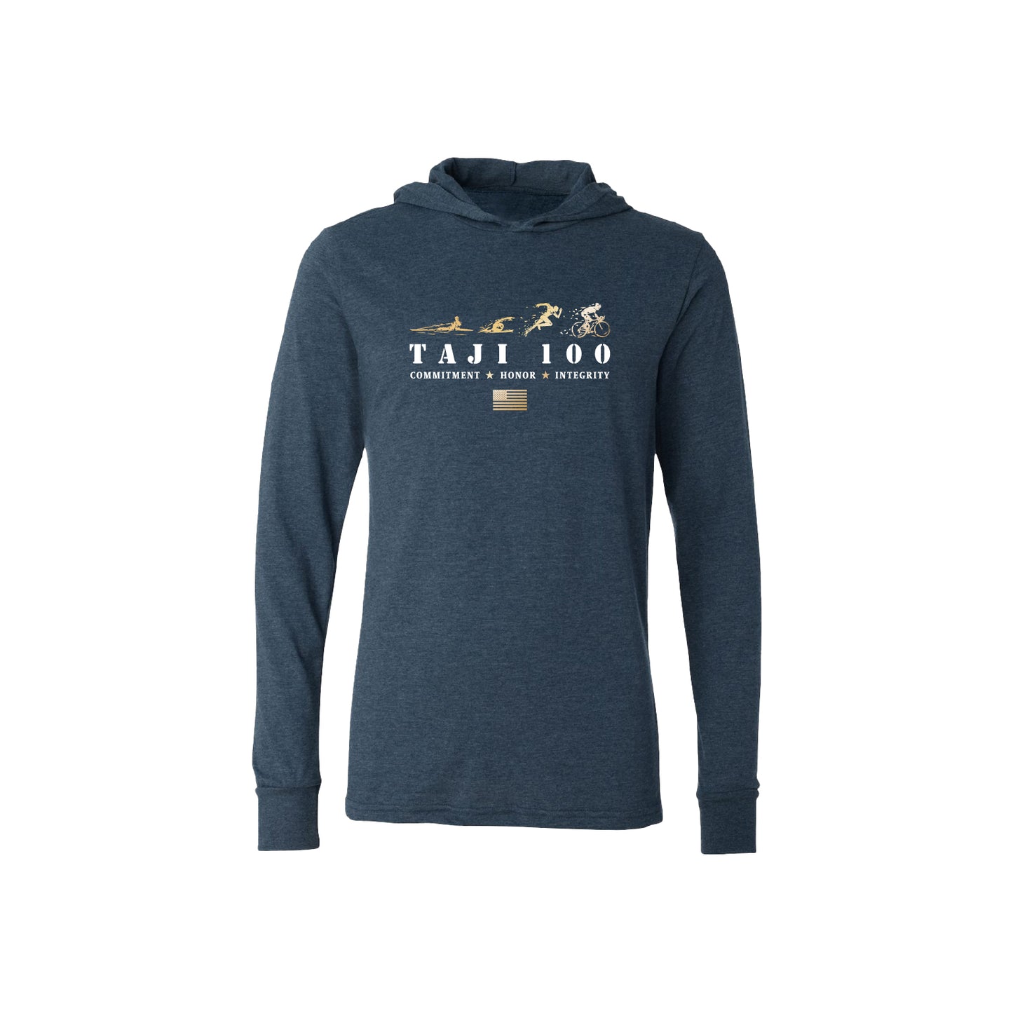 Unisex Taji 100 Base Layer Hoody - Heather Navy