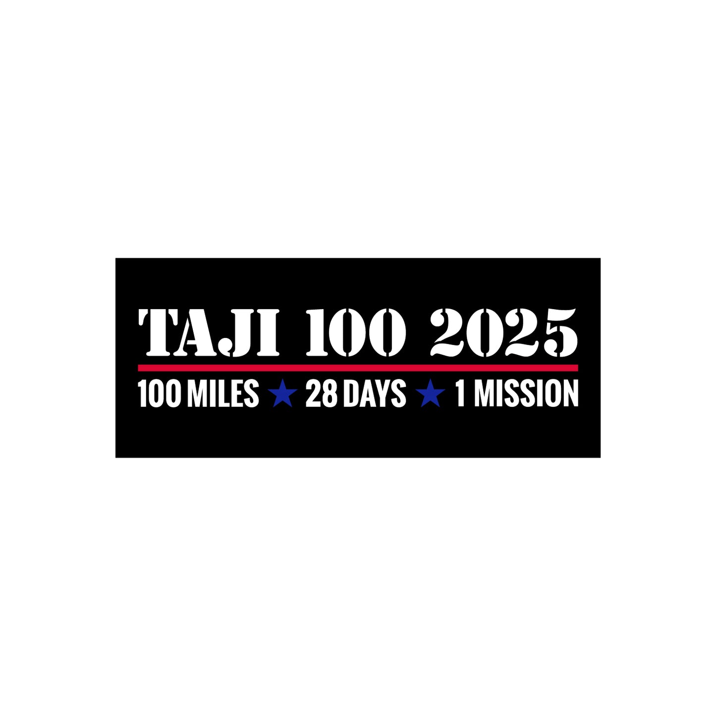 Taji 100 2025 Rectangle Sticker