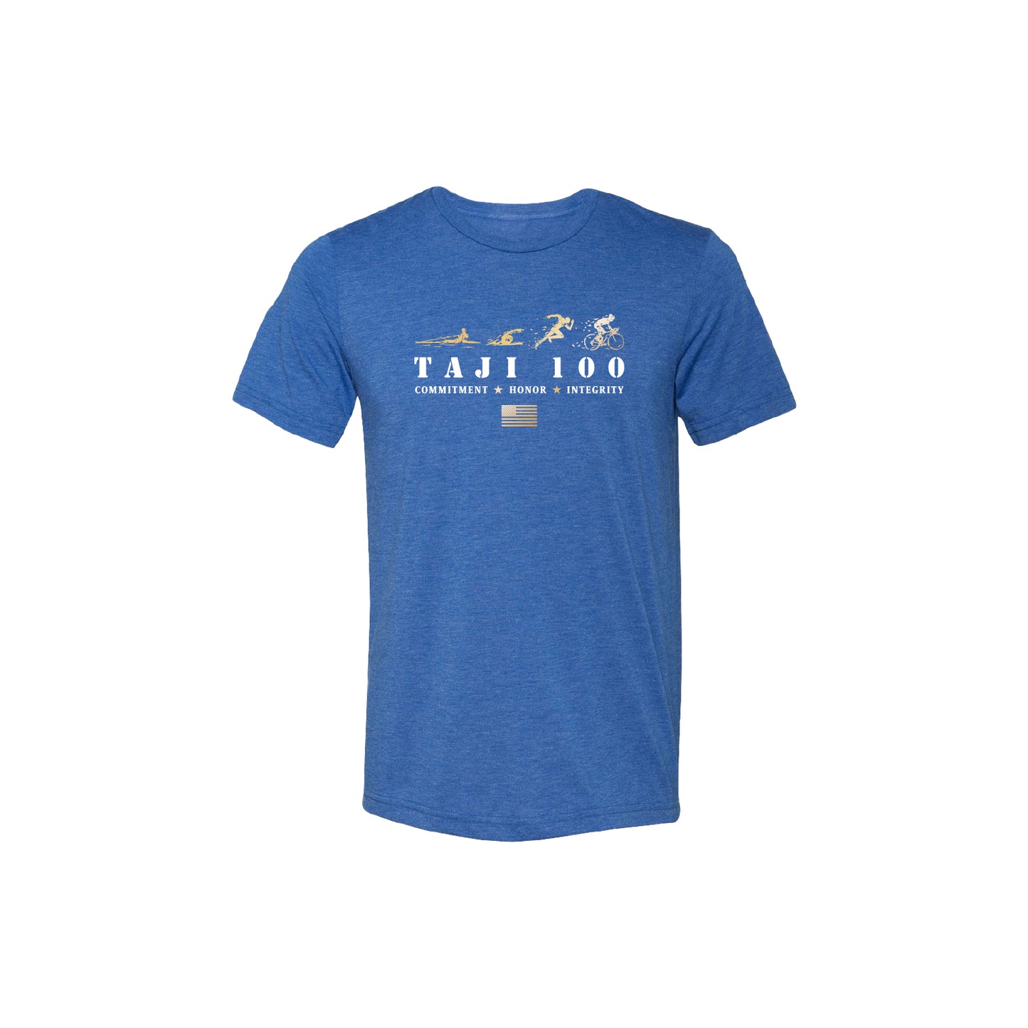 Unisex Taji 100 Short Sleeve Soft Blend Tee - Royal